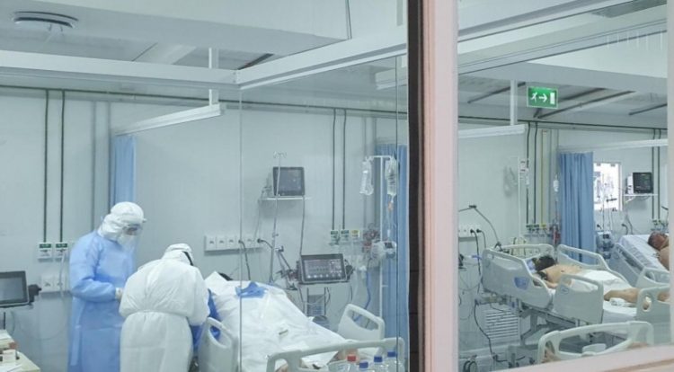 Camas de terapia intensiva. Foto Hospital de Itauguá.