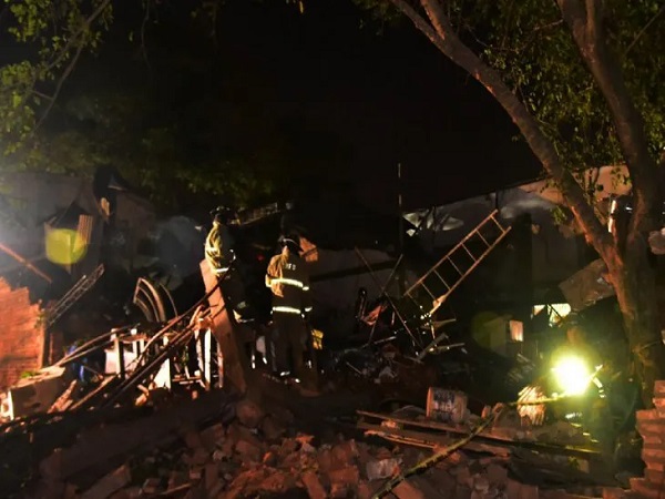 Explosión en Villa Elisa. Foto: UH.